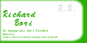 richard bori business card